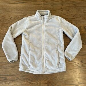 Kids Light Gray Fleece Jacket